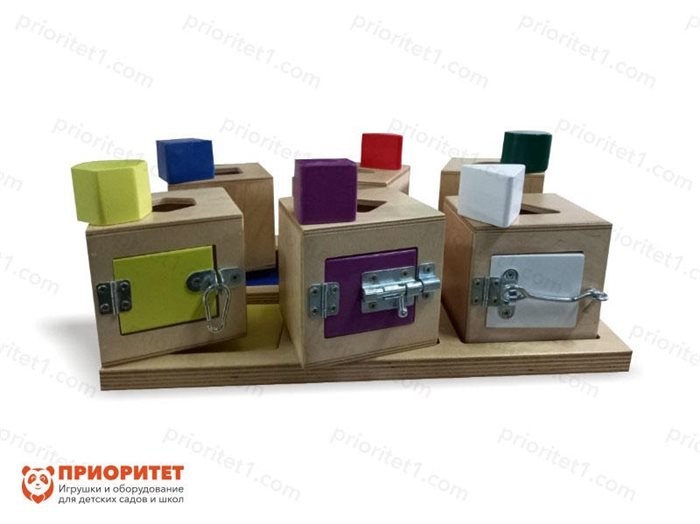 Сортер Кубики с замочками - фото 121515065