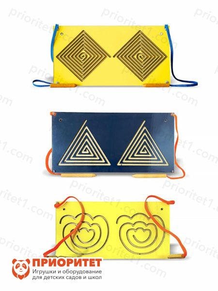 Набор тренажеров для развития письма (ромбы, треугольники, розы) - фото 121515346