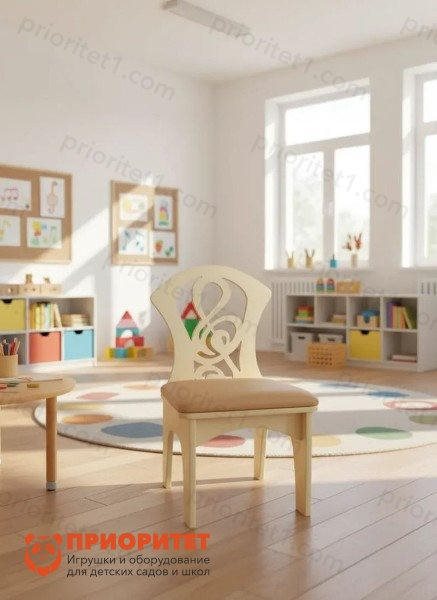 Стул детский Скрипичный ключ мягкий (группа 1) - фото 121517439