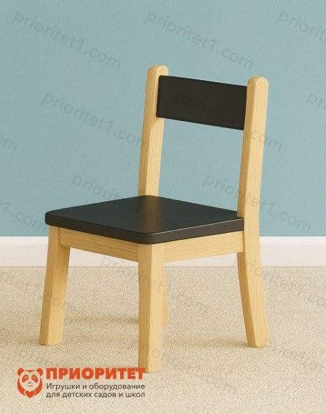 Детский шахматный стул черный - фото 121517639