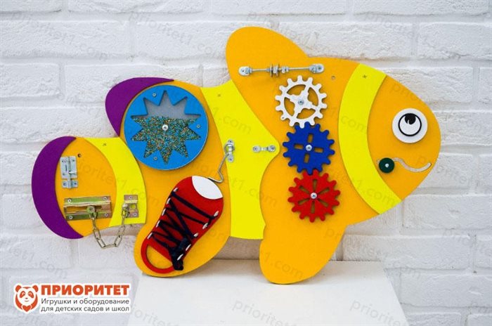 Бизиборд Оранжевая рыбка - фото 121518027