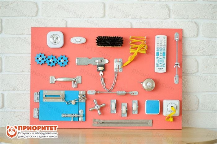 Бизиборд Розовый для девочек - фото 121518229