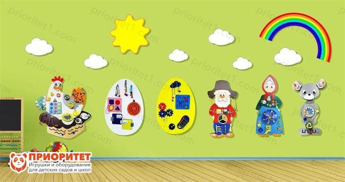 Набор бизибордов Сказка Курочка Ряба - фото 121518363