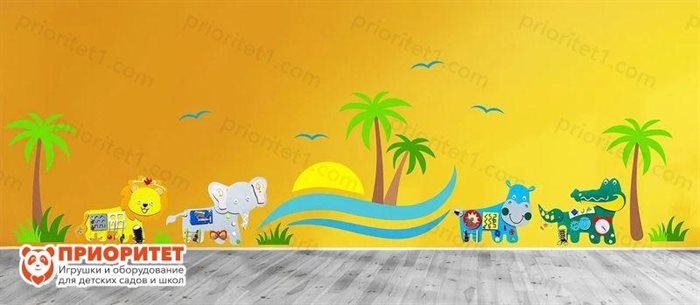 Комплексное настенное решение В жаркой Африке - фото 121518514