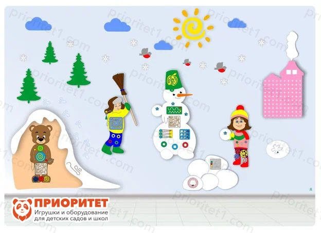 Комплексное настенное решение Даша и Паша: Зима - фото 121518539