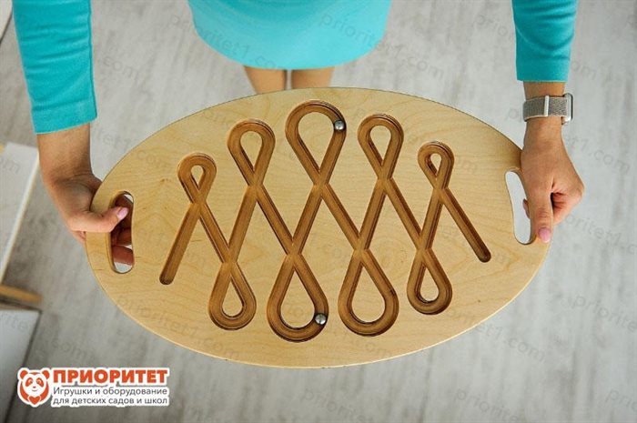 Тактильно-развивающая панель-лабиринт Серпантин - фото 121518614
