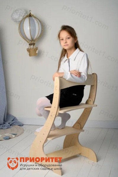 Стул растущий Orange Baby шлифованный - фото 121518648