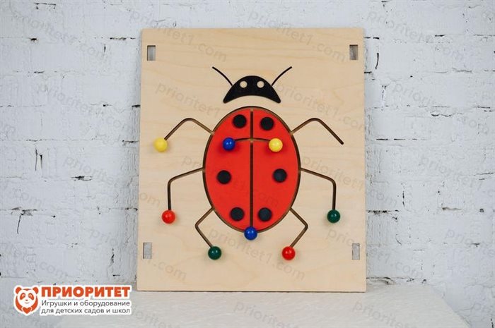 Тактильно-развивающая панель Бабочка-коробочка - фото 121519421