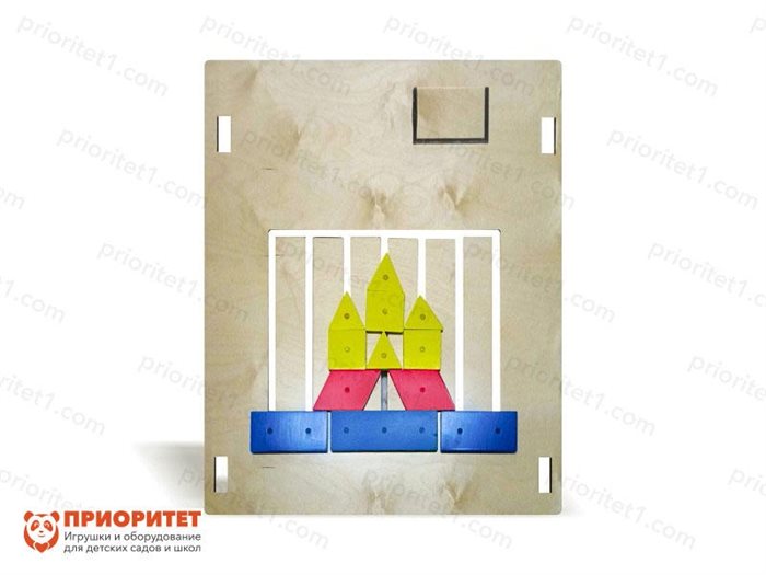 Тактильно-развивающая панель-лабиринт Увлекательная геометрия - фото 121519485