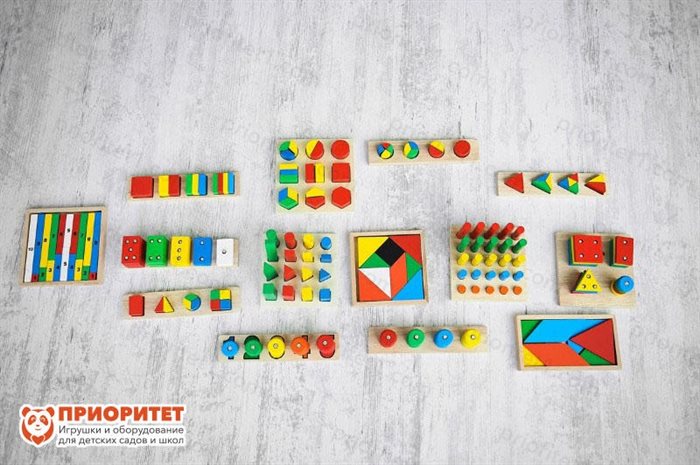 Игровой набор Монтессори 14 в 1 - фото 121519747