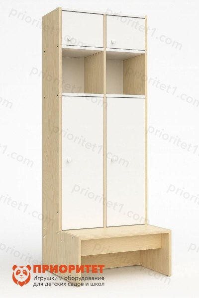 Шкаф-раздевалка 2-х местная закрытая из серии Медовая - фото 121520117