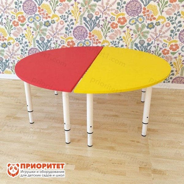 Стол детский регулируемый Полукруг (0-3 группа) - фото 121520413