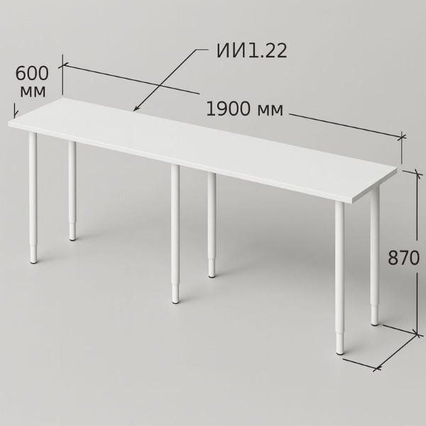 Столешница 200х60 см из серии Медовая - фото 121520533