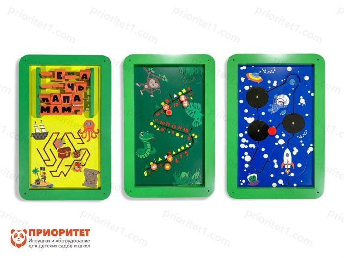 Набор игровых панелей-лабиринтов №1 (Пираты, Джунгли, Космолет) - фото 121520671