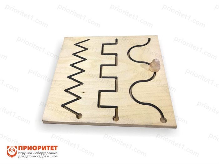 Тактильно-развивающая панель-лабиринт Дорожки - фото 121520682