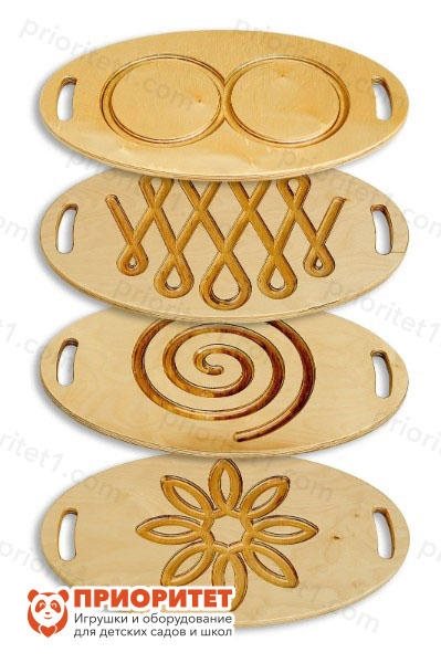 Набор панелей-лабиринтов (Кольца, Серпантин, Воронка, Цветочек) - фото 121520784