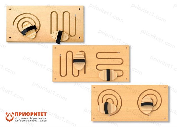 Набор панелей-лабиринтов Рисуем ногами (№4, №5, №6) - фото 121520952