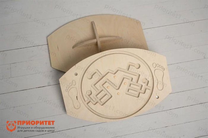 Балансировочная доска-лабиринт Для ножек №4 (натуральная) - фото 121520973