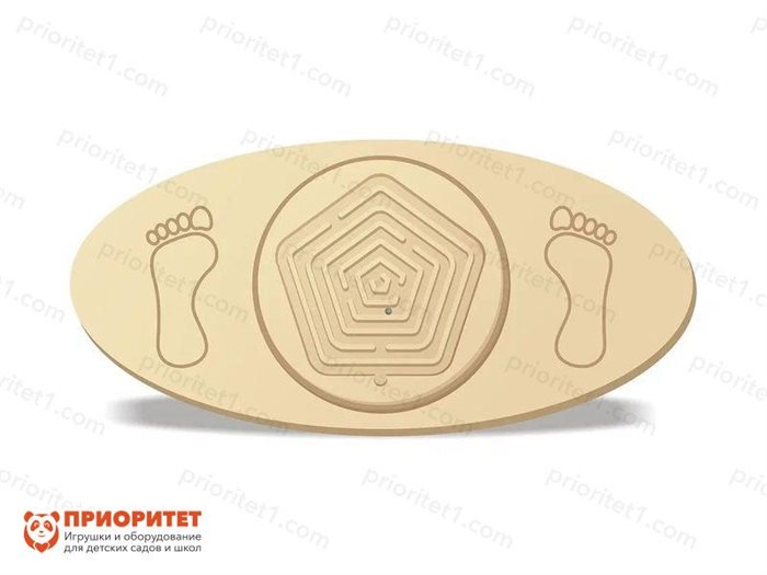 Балансировочная доска-лабиринт Тренажер навыков (со вставками) - фото 121521074