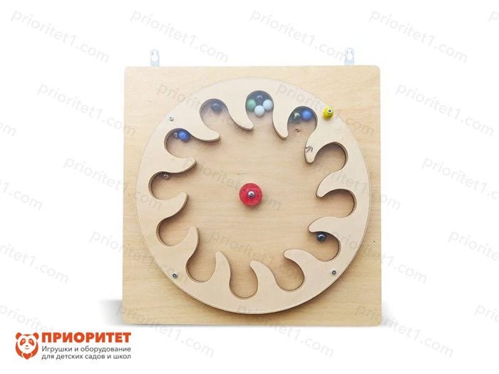 Тактильно-разивающая панель-лабиринт Бусинки - фото 121521185