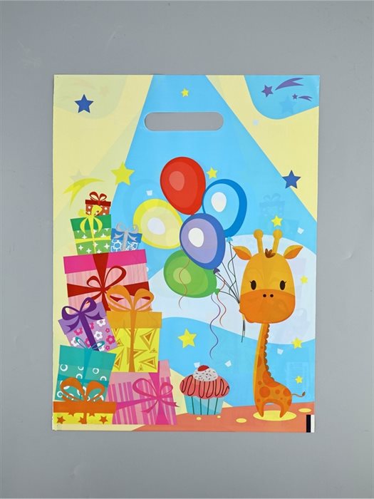 Пакет "Веселый жирафик", полиэтиленовый с вырубной ручкой, 30х40 см, 50 мкм 9275340 - фото 121778652