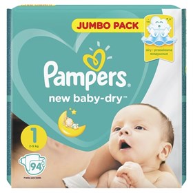 Подгузники Pampers New Baby-Dry размер 1, по штучно. в наличии