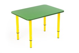 Детский стол КУЗЯ (зеленый+желтый)