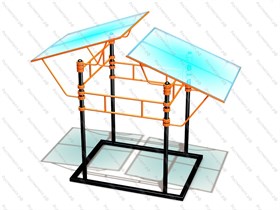 Теневой навес для уличных тренажеров