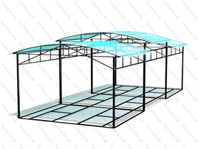 Теневой навес для уличных тренажеров 02