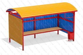 Автобусная остановка  ОМ-6 4м профнастил