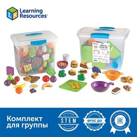 Развивающий набор "Игровой набор продуктов и посуды в детском саду" Learning Resources MS0082 (комплект для группы)