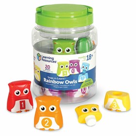 Развивающая игрушка "Цветные совы" (серия Snap-N-Learn, 20 элементов) Learning Resources LER6711