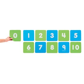 Дорожка цифровая EDX, цифры 0-10 (20 см, 2 цвета, 11 шт)