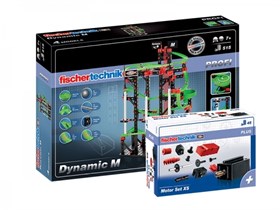 Набор "Динамика M" + "Мотор XS" Fischertechnik
