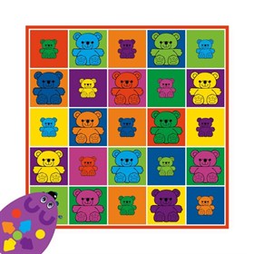 Поле-маршрутизатор "Семейка медведей. Цвета" к наборам "Мышиный код" Learning Resources