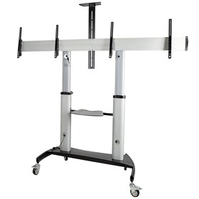 Мобильная напольная стойка Wize Pro MH255 для двух дисплеев размера 37" – 60"