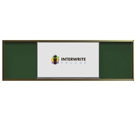 Комплект рельсовой системы с классной доской IGB1L и интерактивной панелью Interwrite 86"