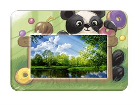 Развивающий комплекс Ronplay "Панда и пончики" (ОС Android), 24"