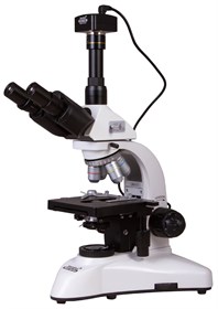 Микроскоп цифровой Levenhuk MED D25T, тринокулярный, Микроскоп (тринокулярный планахромат): легкая и удобная работа в лаборатории