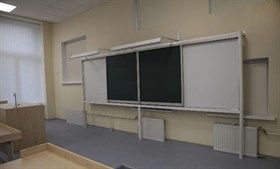 Рельсовая раздвижная доска Просигма (напольно-настенная, 4 доски) ✅