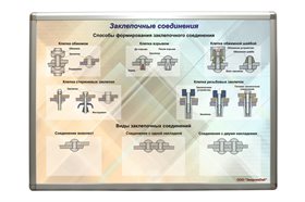 Учебный плакат «Заклепочные соединения» ✅