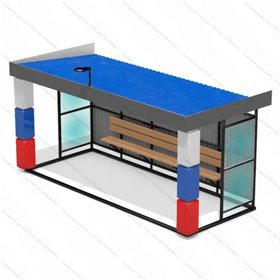Автобусная остановка Триколор 5м
