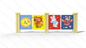 Ограждение для детской площадки Колобок