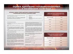 Стенд "Оценка адаптации газодымозащитника к физическим нагрузкам" Зарница ✅