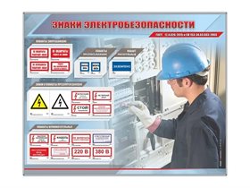 Стенд "Знаки электробезопасности“ ✅