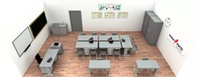 Кабинет для проектной деятельности «Физика» на 10 учащихся Химлабо