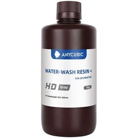 Фотополимерная смола Anycubic Water-Wash Resin+ HD, серая (1 кг)