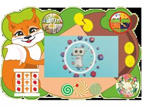 Интерактивная панель с бизибордом Service.Interactive "Белка" (4-5 лет) ✅