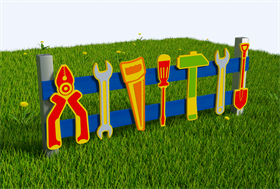 Забор из Экопластика Petra ® "Инструменты"