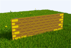 Забор из Экопластика Petra ® "Кирпичная стенка 1"